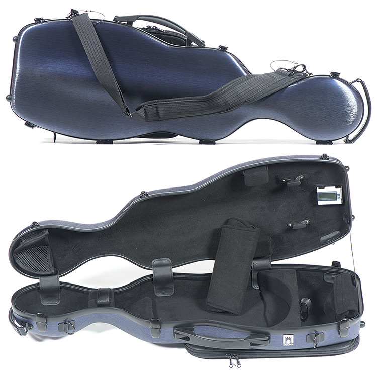 Carlisle Dynasty 4201V Shaped 4/4 Violin Case, Brushed Blue