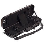 Carlisle Victory 4751V Oblong 4/4 Violin Case, Brushed Black