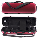 Carlisle Victory 4751V Oblong 4/4 Violin Case, Brushed Red