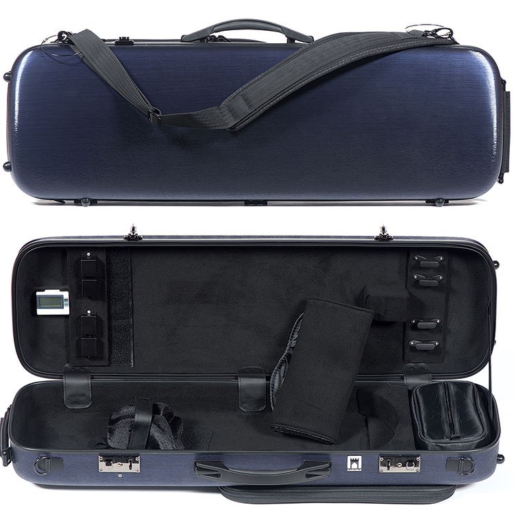 Carlisle Victory 4751V Oblong 4/4 Violin Case, Brushed Blue