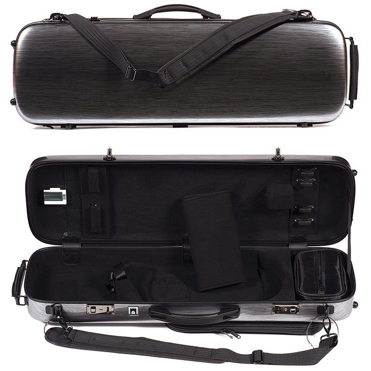 Carlisle Victory 4751V Oblong 4/4 Violin Case, Silver Rain