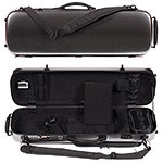 Carlisle Victory 4751V Oblong 4/4 Violin Case, Woven Silver