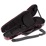 Carlisle Prestige 5251V Shaped 4/4 Violin Case, Ruby Red