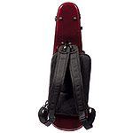 Carlisle Prestige 5251V Shaped 4/4 Violin Case, Ruby Red