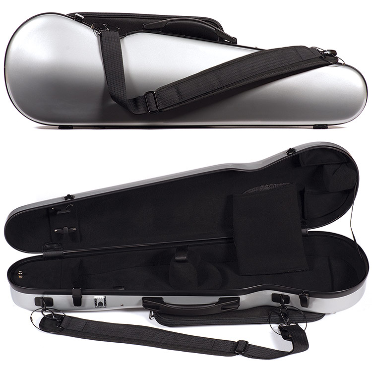 Carlisle Prestige 5251V Shaped 4/4 Violin Case, Pewter
