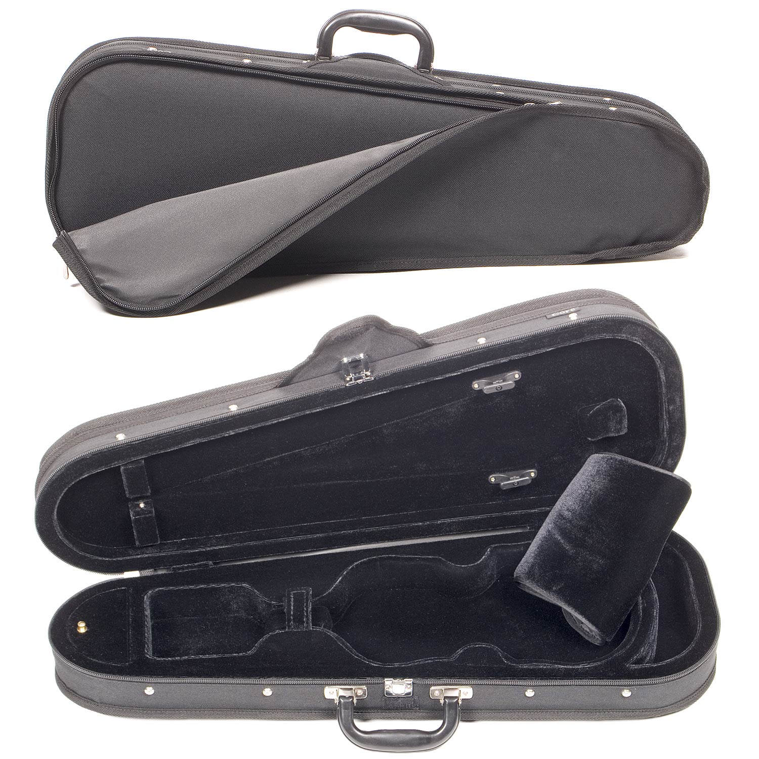 Core CC399 Dart-Shaped 4/4 Violin Case with Black Velvet Interior 