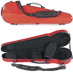 Core 430 Shaped Fiberglass Violin Case, Red