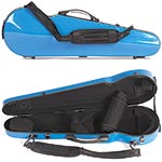 Core 430 Shaped Fiberglass Violin Case, Blue