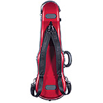 Galaxy Supernova Shaped 4/4 Violin Case, Red with Black Trim