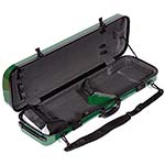 Galaxy Zenith 500SL Oblong Violin Case, Green/Gray