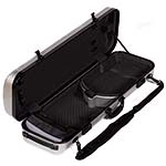 Galaxy Zenith 500SL Oblong Violin Case, Silver/Gray