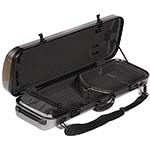 Galaxy Zenith 500SL Oblong Violin Case, Gray/Gray