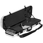 Galaxy Zenith 500SL Oblong Violin Case, White/Gray