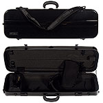 Galaxy Supernova Oblong Violin Case, Black/Gray