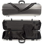 Galaxy Supernova Oblong Violin Case, Silver/Gray