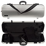 Galaxy Supernova Oblong Violin Case, Gray/Gray