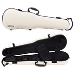 Gewa Air 1.7 Shaped Beige Violin Case with subway handle, Black Interior