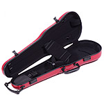 Gewa Air 1.7 Shaped Red Violin Case with subway handle, Black Interior