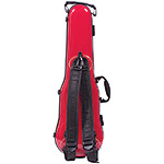 Gewa Air 1.7 Shaped Red Violin Case with subway handle, Black Interior