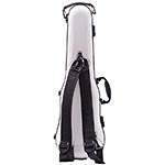 Gewa Air 1.7 Shaped White Violin Case with subway handle, Black Interior