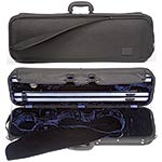 Gewa Maestro Oblong Violin Case with blue velvet interior