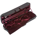 Gewa Maestro Oblong Violin Case, velvet (black/wine)