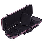 Gewa Air 2.1 Oblong Purple Violin Case with subway handle, Black Interior