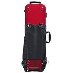 Gewa Air 2.1 Oblong Red Violin Case with subway handle, Black Interior