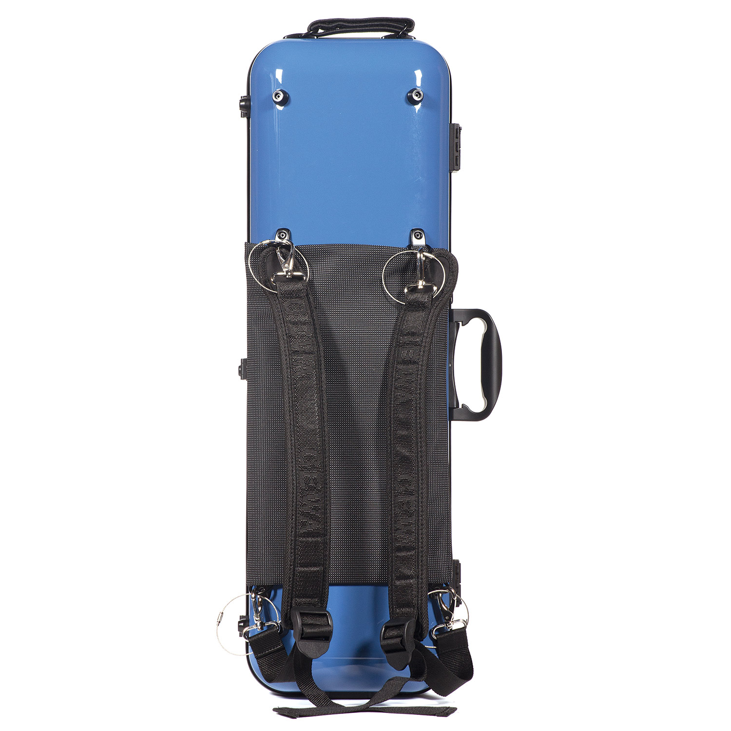 Gewa Air 2.1 Oblong Blue Violin Case with subway handle, Black 