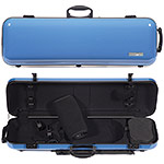 Gewa Air 2.1 Oblong Blue Violin Case with subway handle, Black Interior
