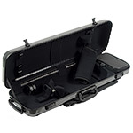 Gewa Air 2.1 Oblong Grey Violin Case w/subway handle, Black Interior