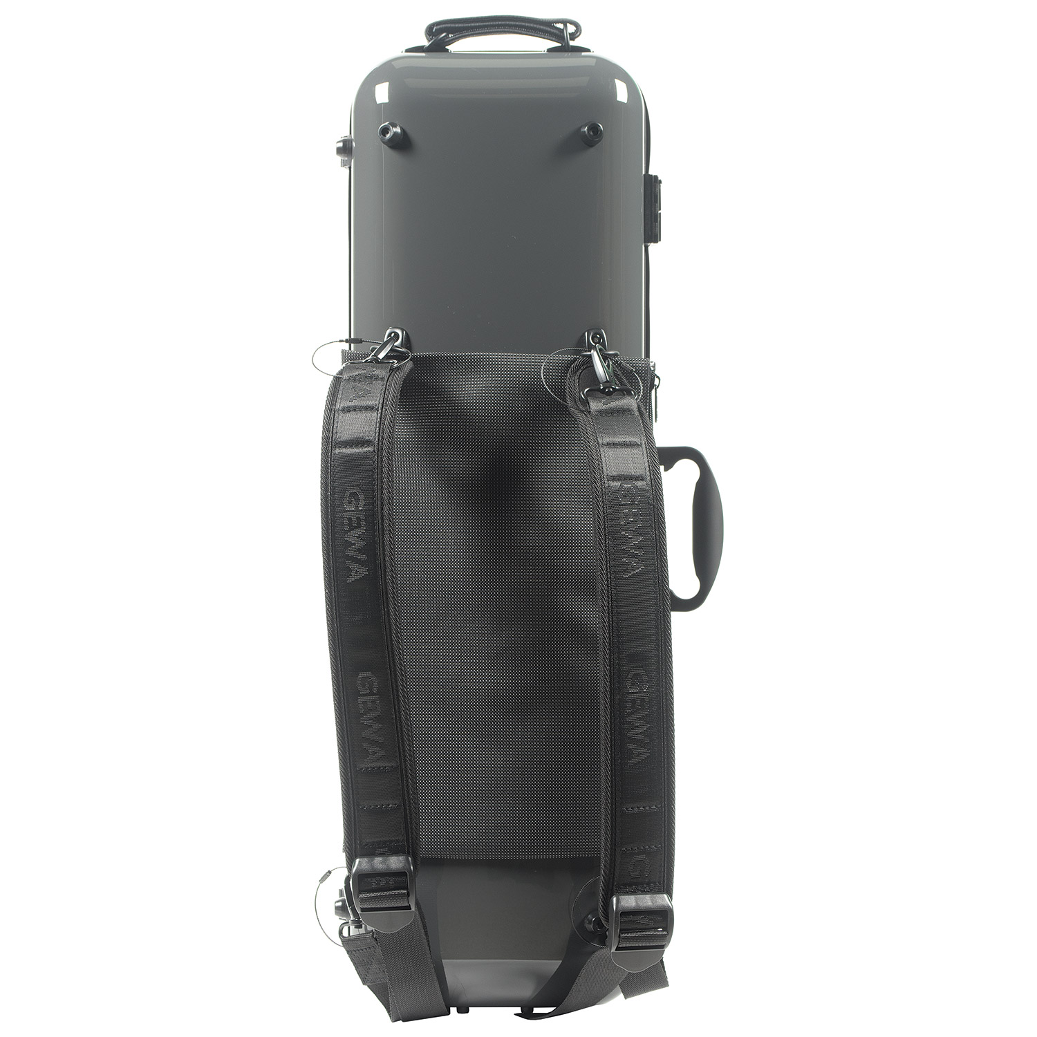 Gewa Air 2.1 Oblong Grey Violin Case w/subway handle, Black