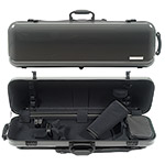 Gewa Air 2.1 Oblong Grey Violin Case w/subway handle, Black Interior