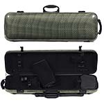 Gewa Idea 1.9 Oblong Violin Case w/subway handle, Green/Black pattern