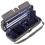 Gewa Atlanta Oblong Violin Case, velvet (black/blue)
