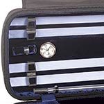 Gewa Atlanta Oblong Violin Case, velvet (black/blue)