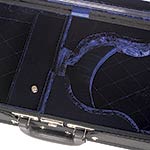 Gewa Atlanta Oblong Violin Case, velvet (black/blue)