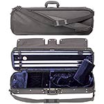 Gewa Atlanta Oblong Violin Case, velvet (black/blue)