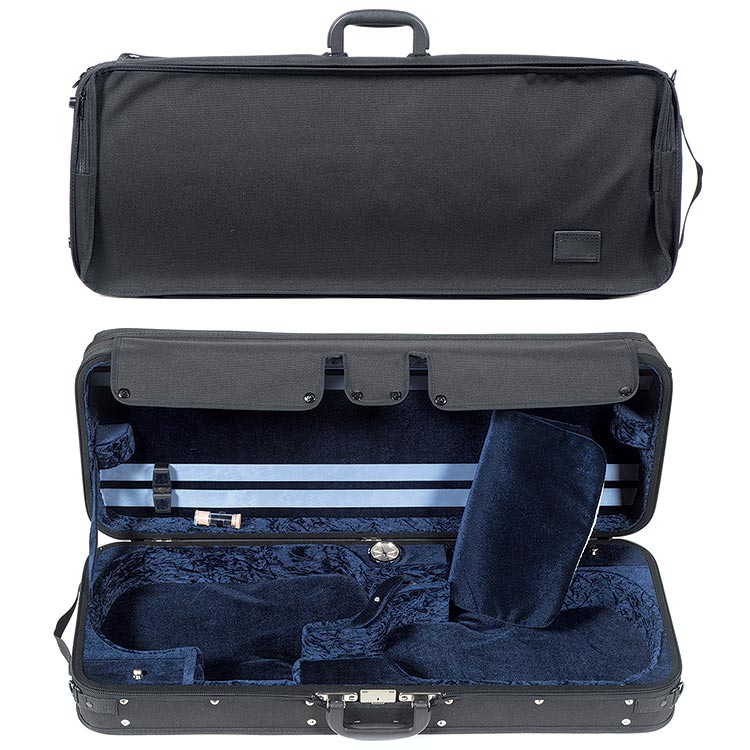 Gewa Concerto Double 4/4 Violin Case, black/blue