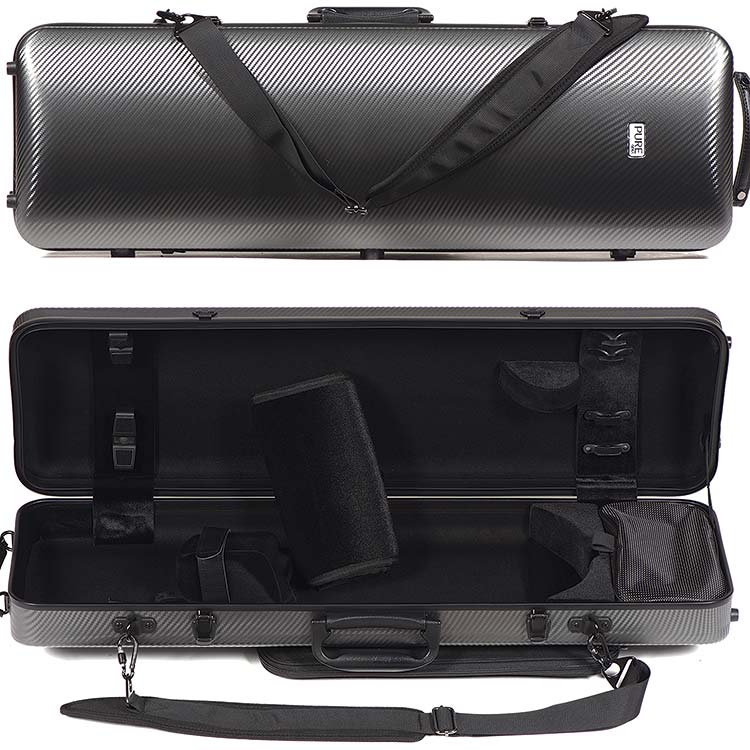 Gewa Pure 2.4 Oblong Grey 4/4-3/4 Violin Case with Black Interior