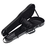 Gewa Pure 1.8 Shaped Black 4/4-3/4 Violin Case with Black Interior