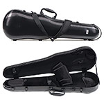 Gewa Pure 1.8 Shaped Black 4/4-3/4 Violin Case with Black Interior