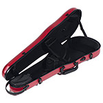 Gewa Pure 1.8 Shaped Red 4/4-3/4 Violin Case with Black Interior