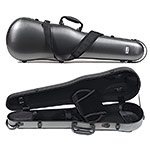 Gewa Pure 1.8 Shaped Gray 4/4-3/4 Violin Case with Black Interior