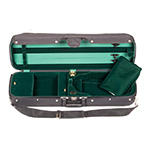 Bobelock 4002 JSI Oblong 4/4 Violin Case, velvet (black/green)