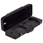 Jakob Winter Oblong 51025  Black Greenline 4/4-3/4 Violin Case with Petrol Music Pocket