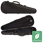 Jakob Winter Shaped Greenline 4/4 Violin Case, Black