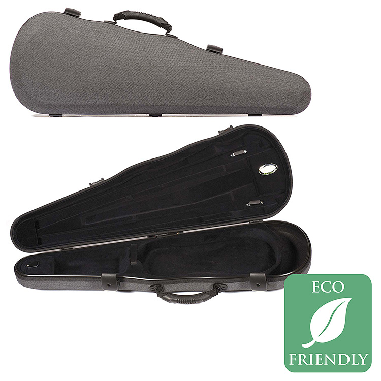 Jakob Winter Shaped Greenline 4/4 Violin Case, Gray