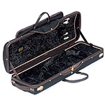 Musafia Lievissima Evolution Oblong Violin Case with music pocket, black/black