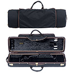 Musafia Lievissima Evolution Oblong Violin Case with music pocket, black/black
